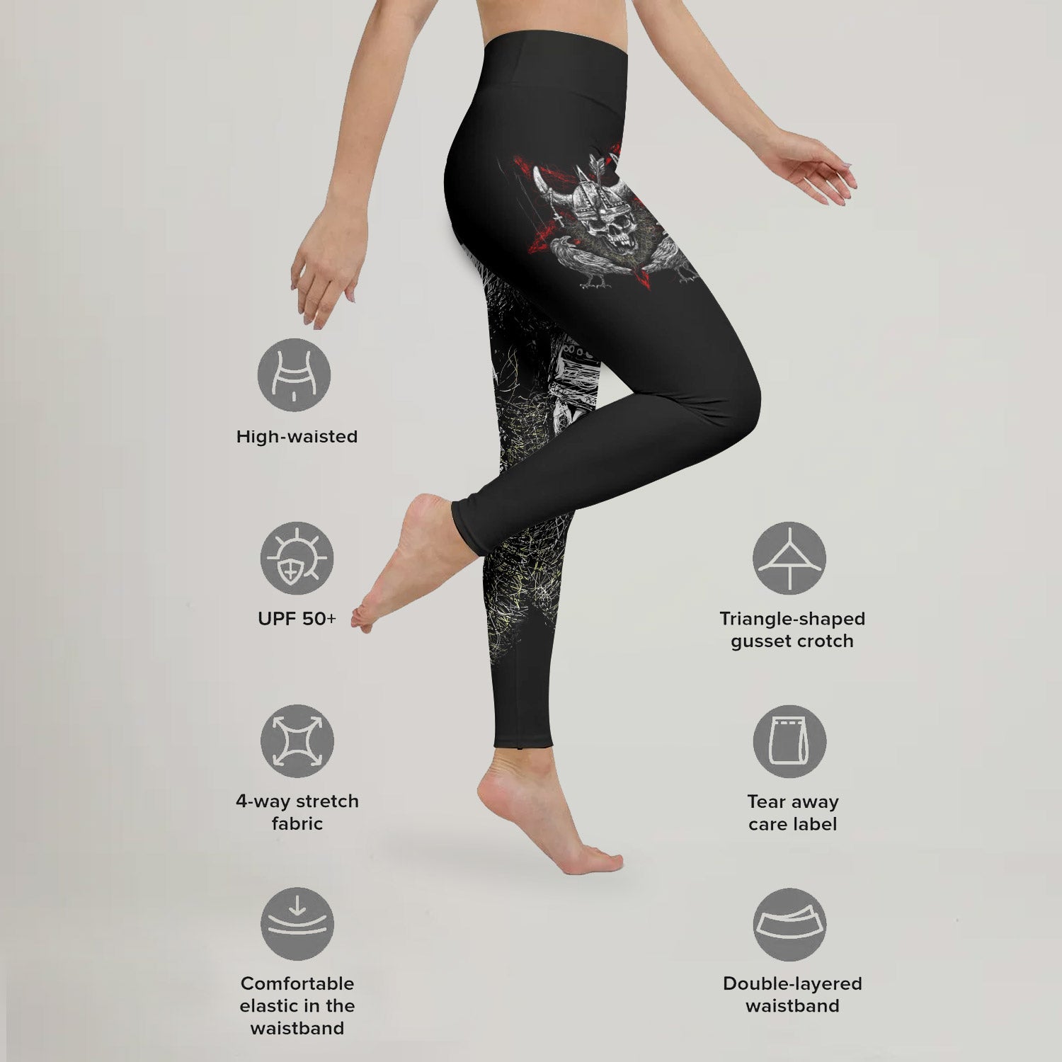 Viking Skull Leggings