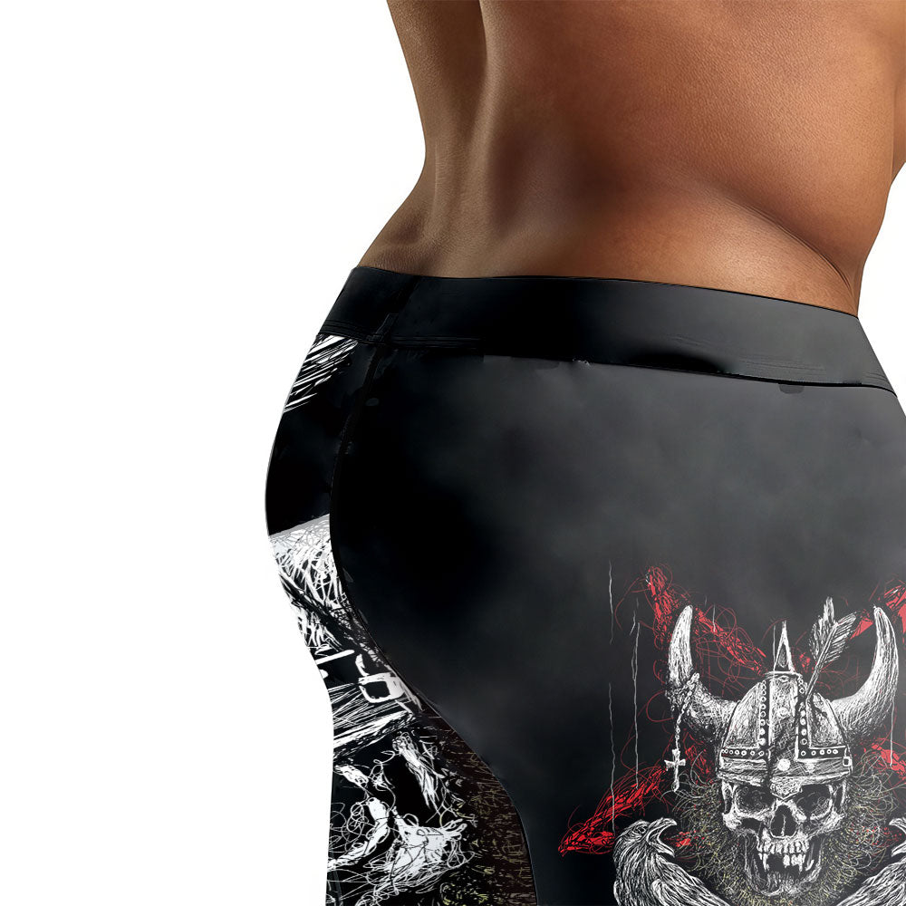 Viking Skull Men's Compression Leggings