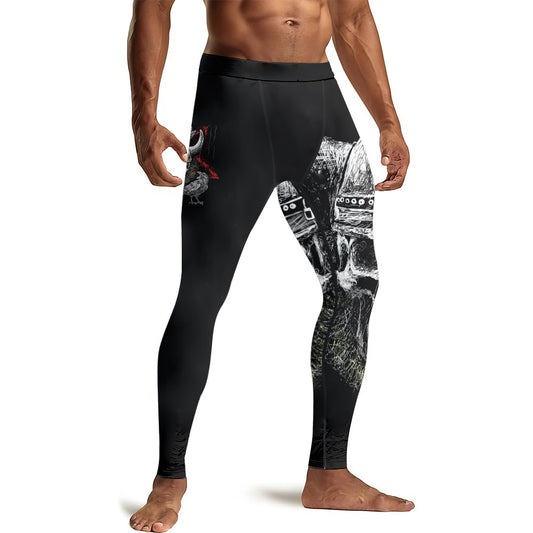 Viking Skull Men's Compression Leggings