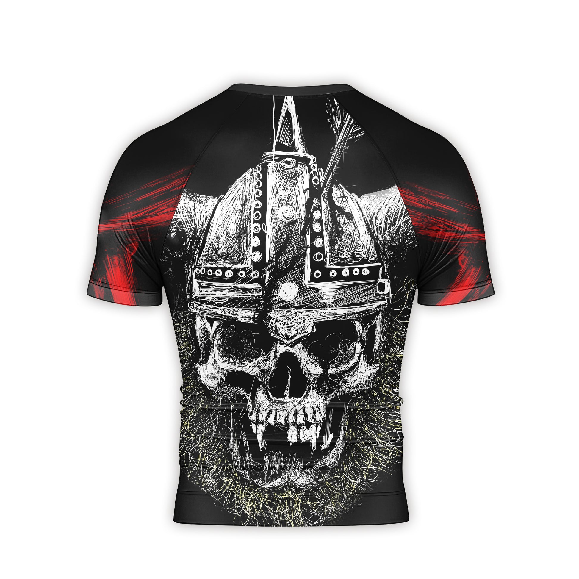 Viking Skull Men's Short Sleeve Rash Guard