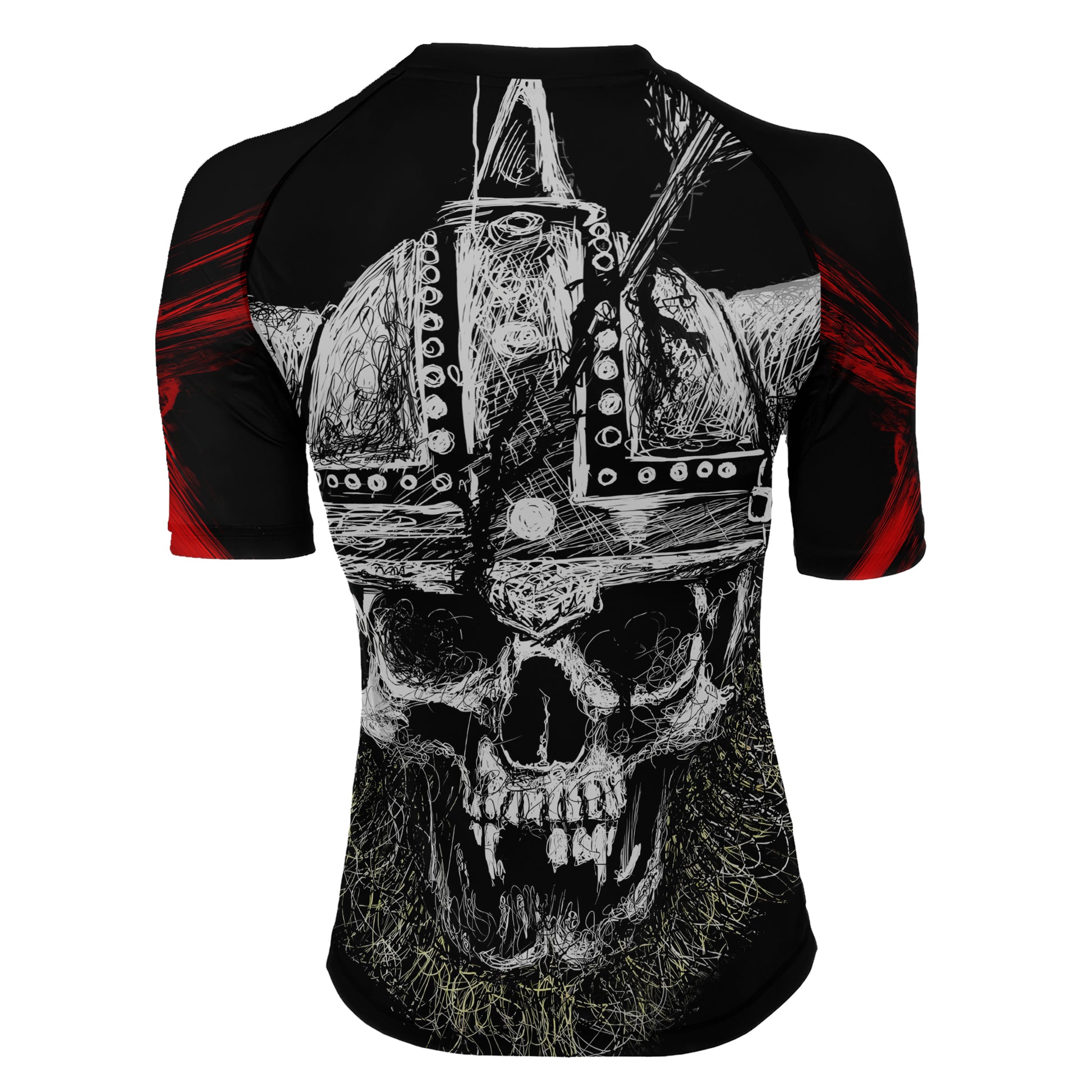 Viking Skull Women's Short Sleeve Rash Guard