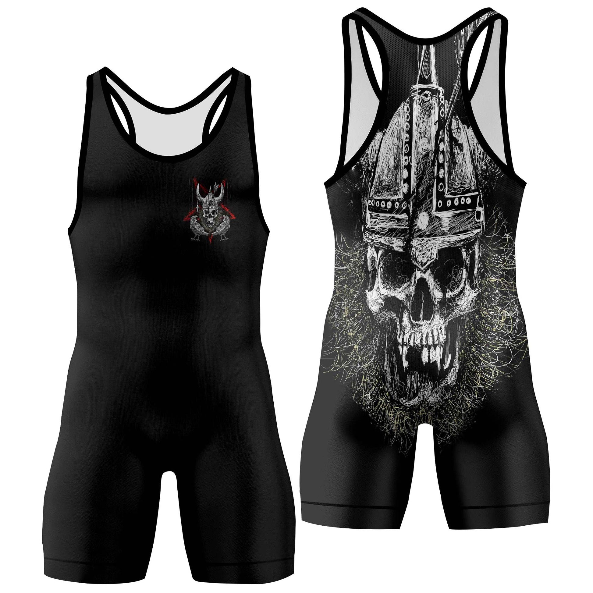 Viking Skull Wrestling Singlets