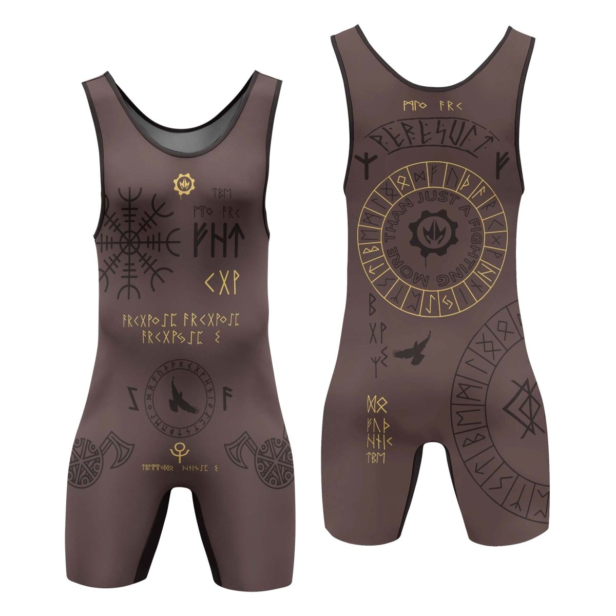 Viking Valhalla Rune Wrestling Singlets - BattleFitGear