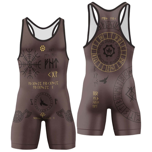 Viking Valhalla Rune Wrestling Singlets - BattleFitGear