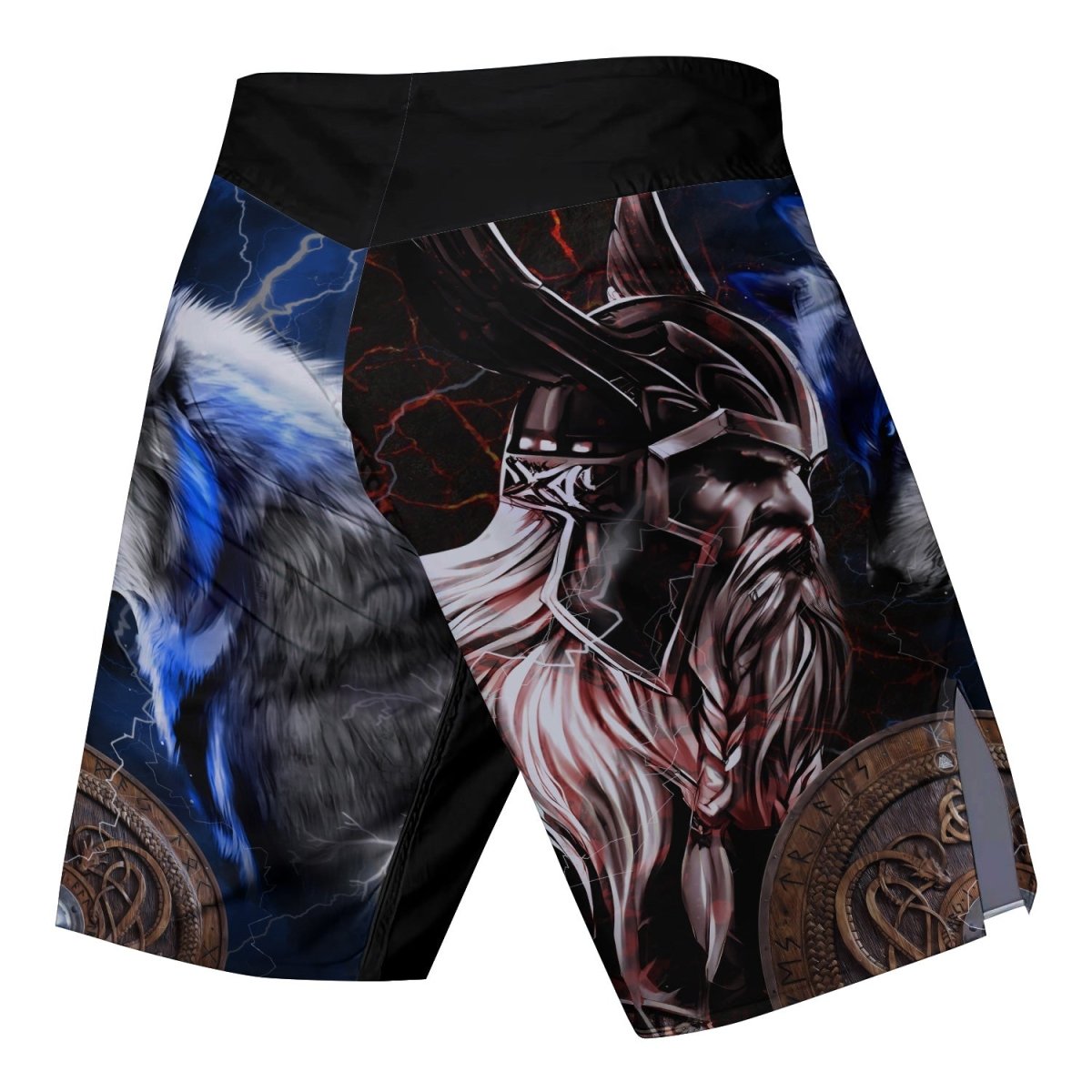 Viking Versus Wolf Fight Shorts - BattleFitGear