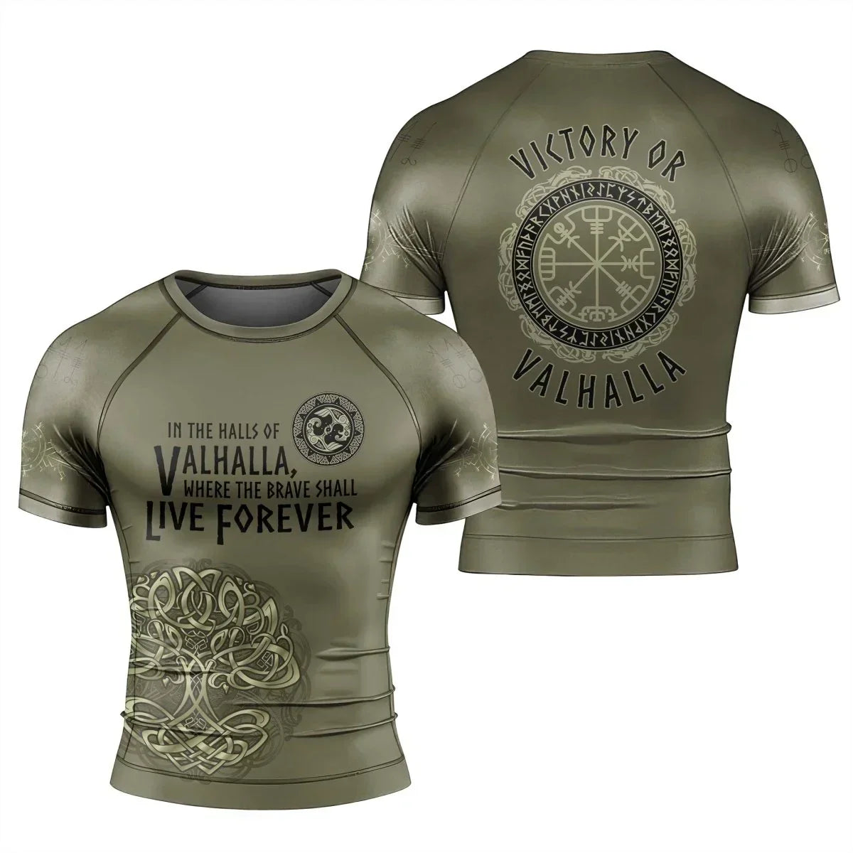 Maglietta NXT BIG THING 'Vichinghi' Per Palestra, Victory Or Valhalla, Cotone, Taglia Unica Uomo - Foto 3