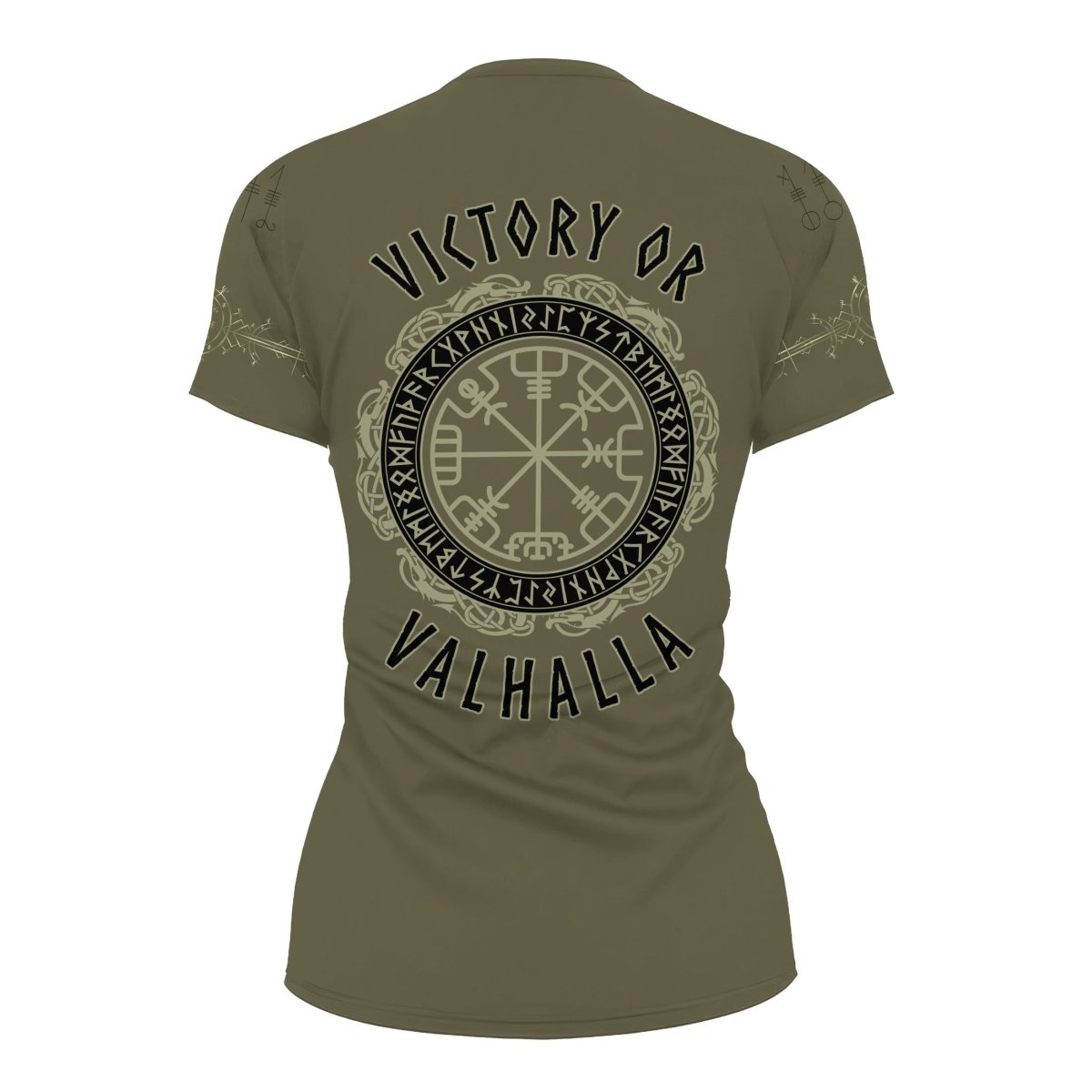 Viking Victory or Valhalla Women's Short Sleeve Rash Guard - BattleFitGear