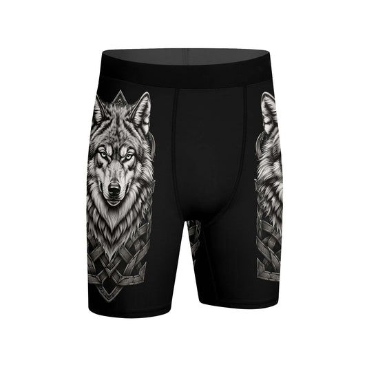 Viking Wolf Medal Compression Shorts