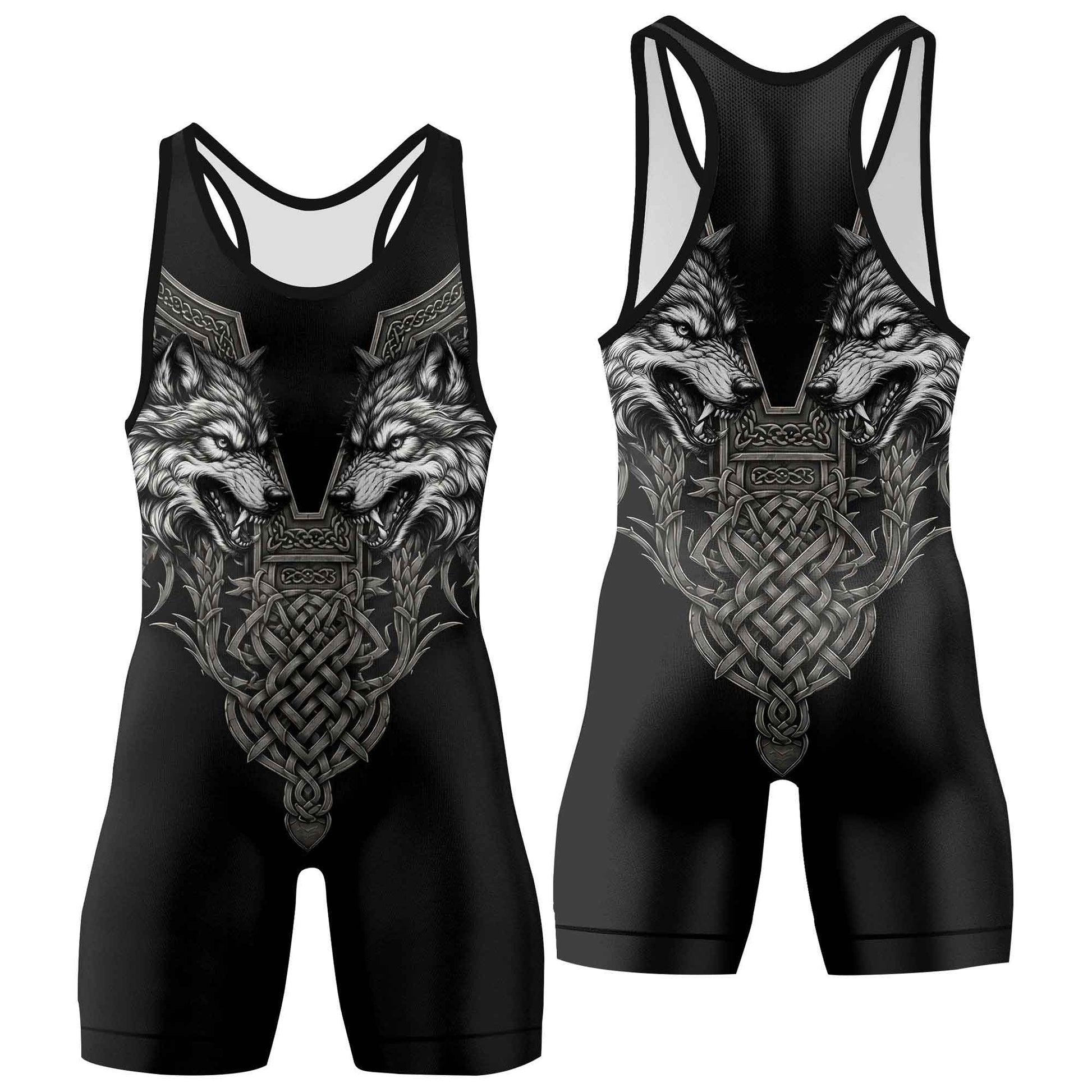 Viking Wolf Medal Wrestling Singlets