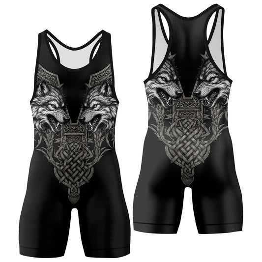 Viking Wolf Medal Wrestling Singlets