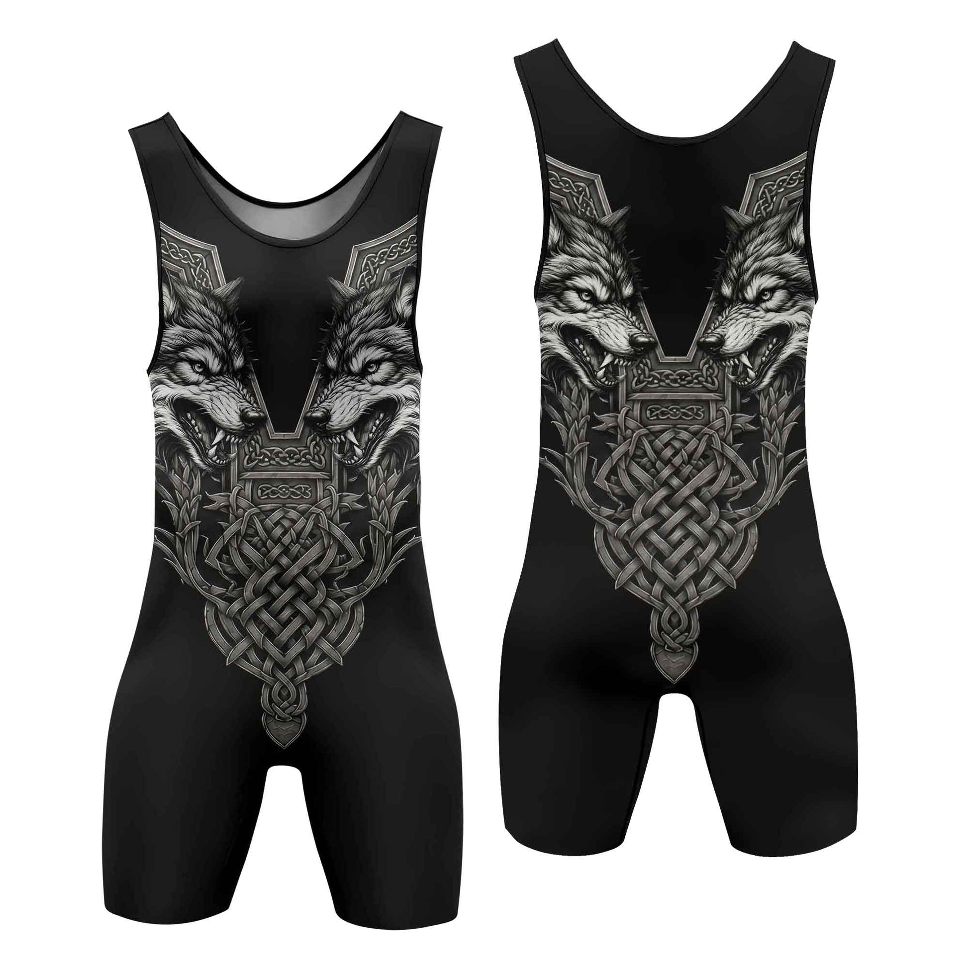 Viking Wolf Medal Wrestling Singlets