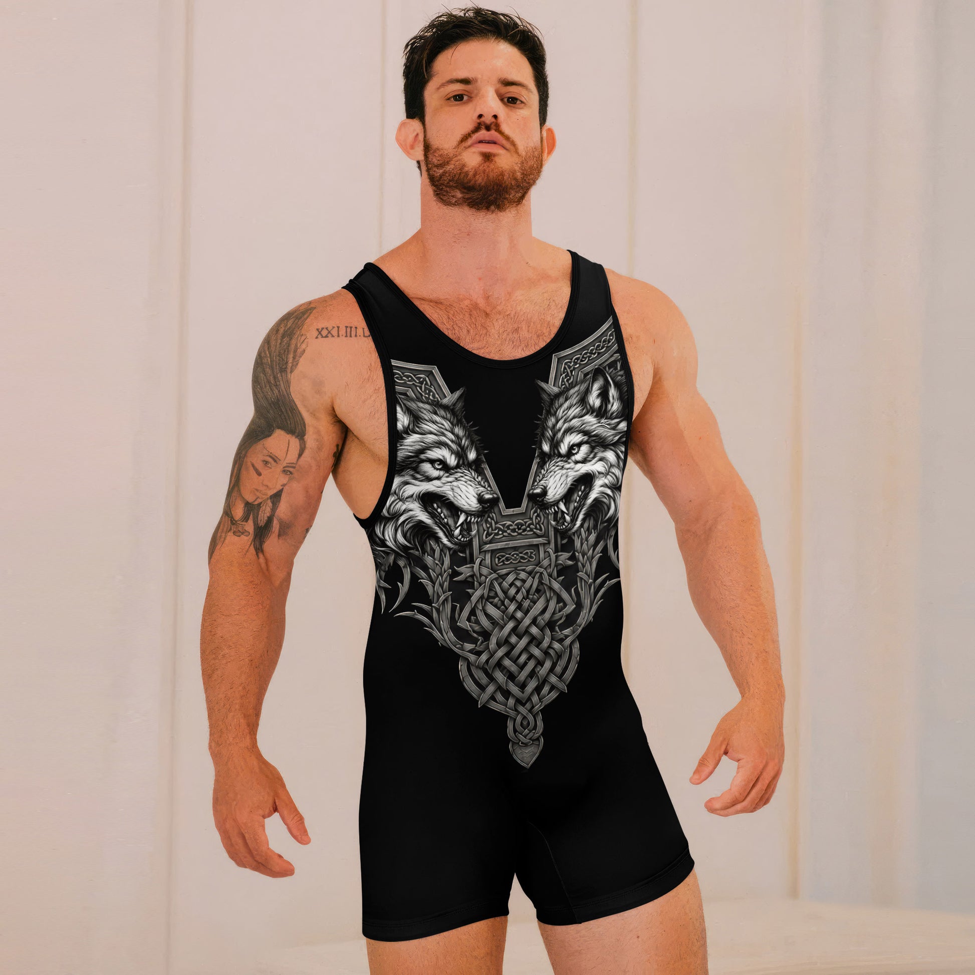 Viking Wolf Medal Wrestling Singlets
