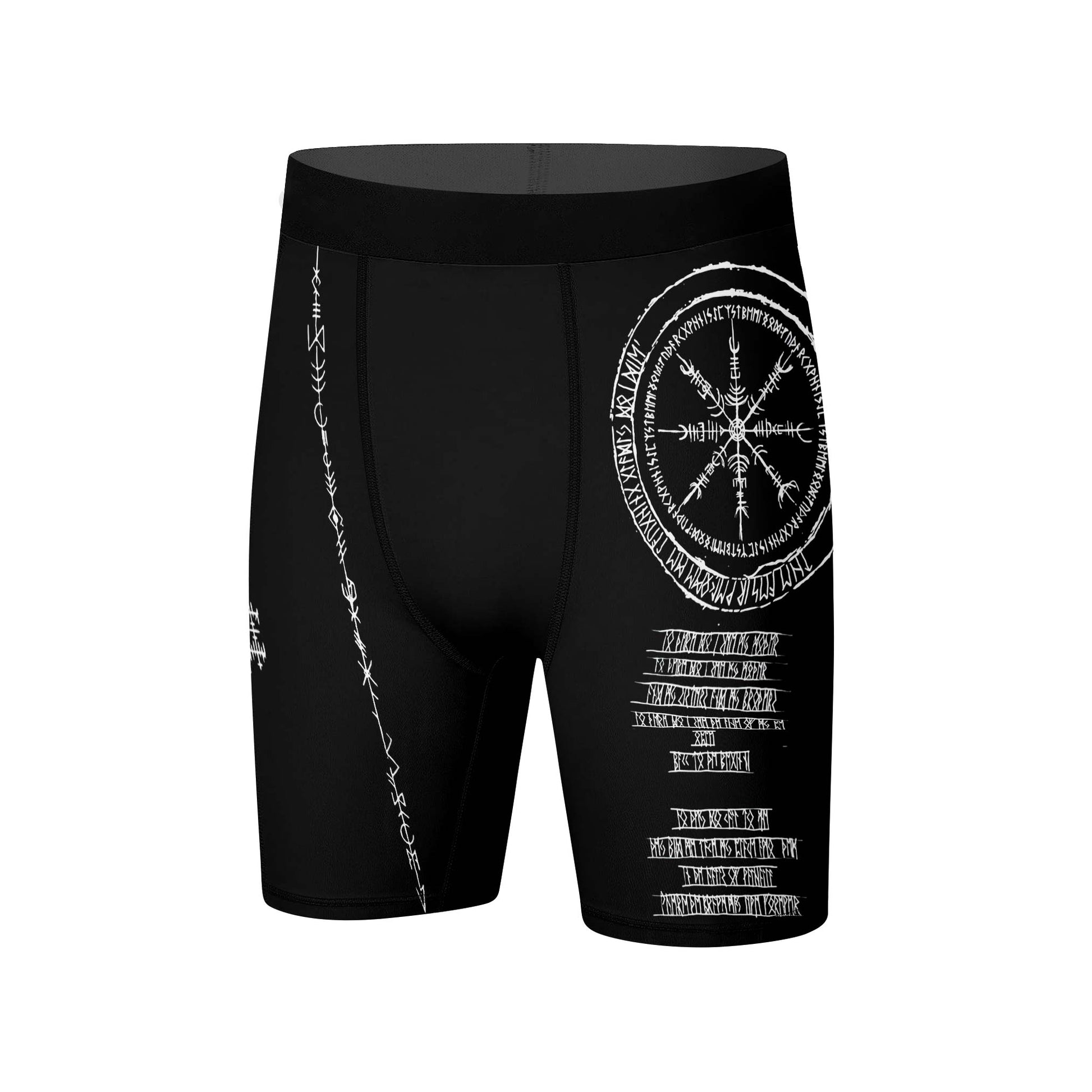 Vikings Shield Runes Compression Shorts