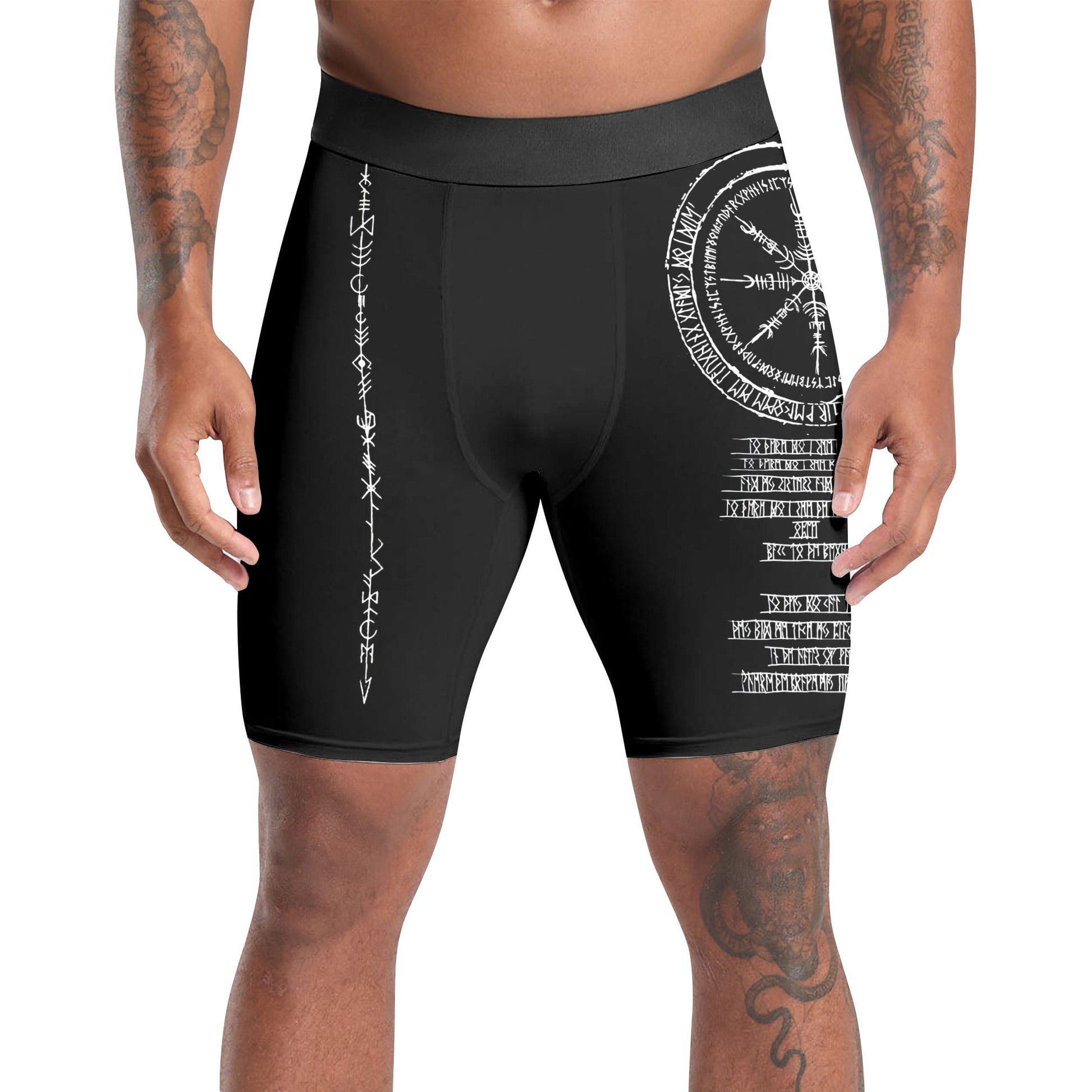 Vikings Shield Runes Compression Shorts
