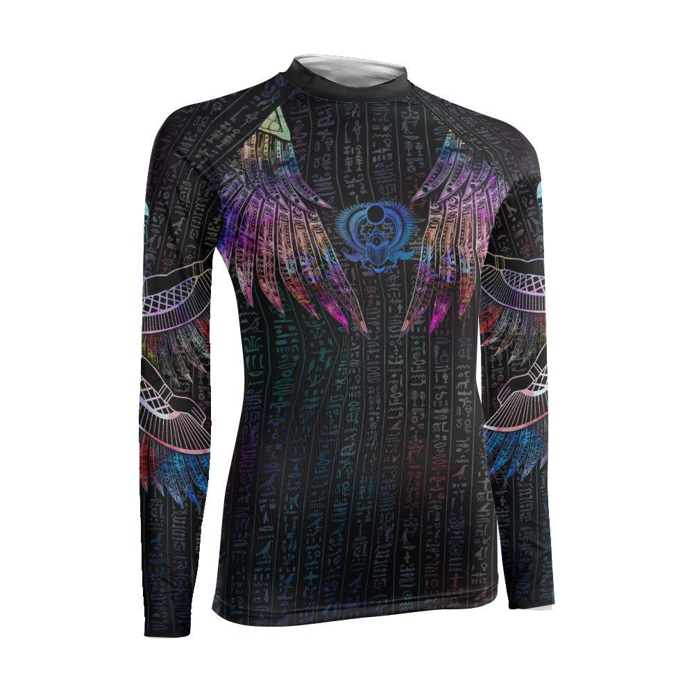 Goddess Of Motherly Love Aset Women's Long Sleeve Rash Guard