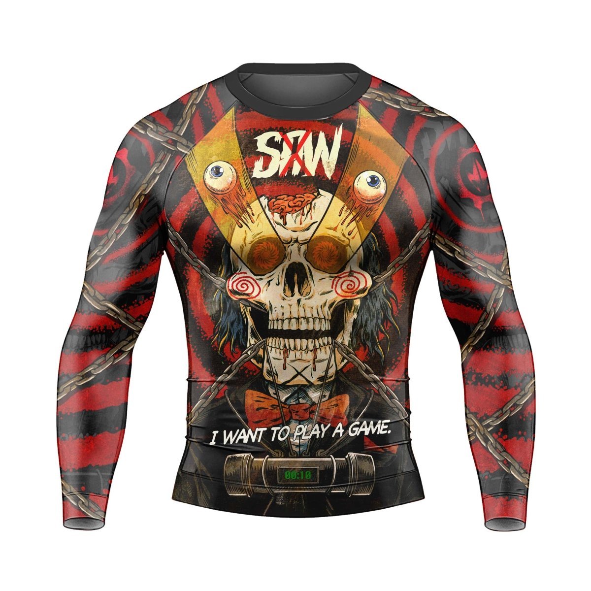 Wanna Play A Jigsaw Game Men's Long Sleeve Rash Guard - BattleFitGear