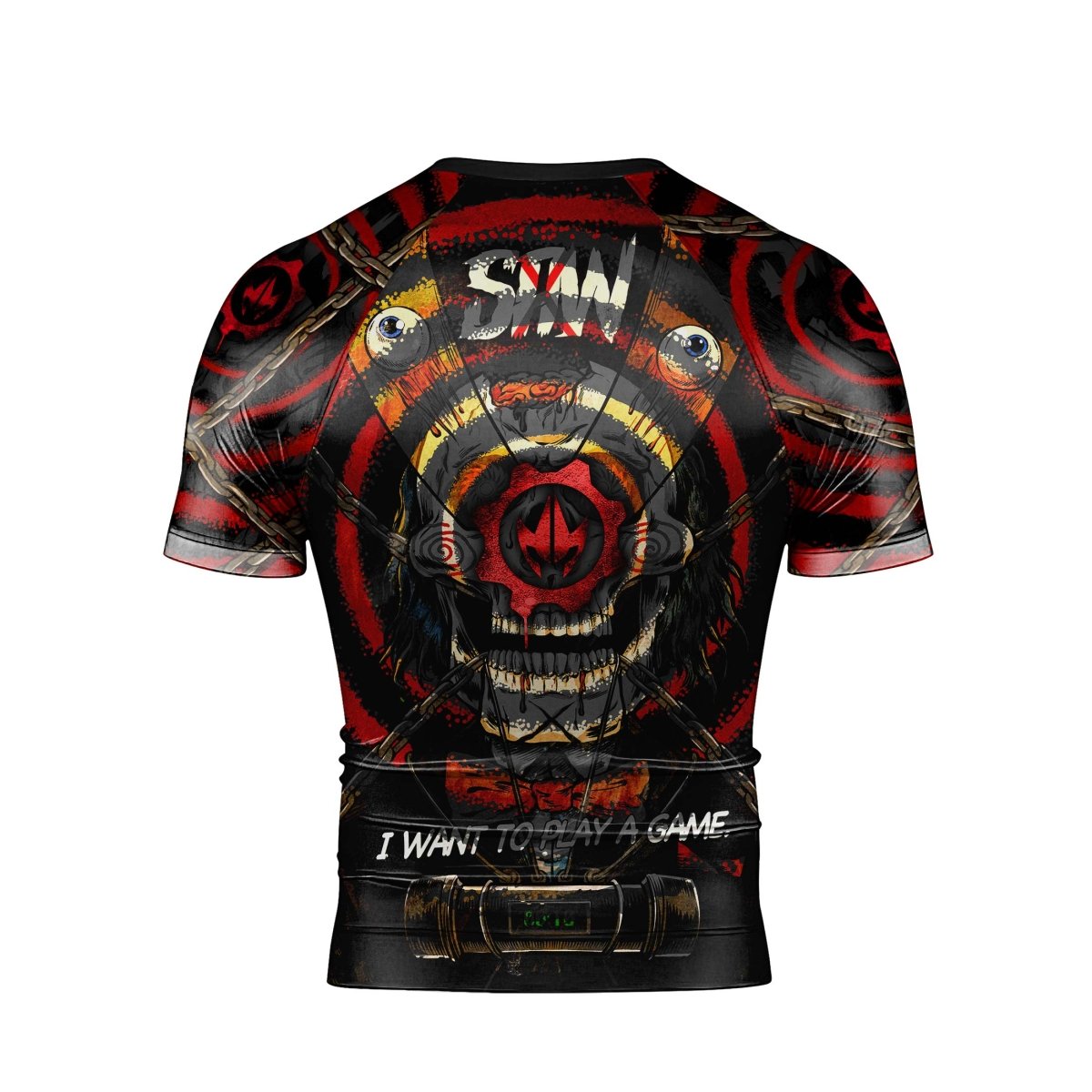 Wanna Play A Jigsaw Game Men's Short Sleeve Rash Guard - BattleFitGear