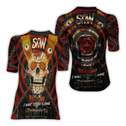 Wanna Play A Jigsaw Game Women's Short Sleeve Rash Guard - BattleFitGear