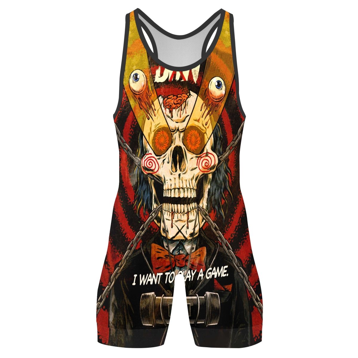 Wanna Play A Jigsaw Game Wrestling Singlets - BattleFitGear