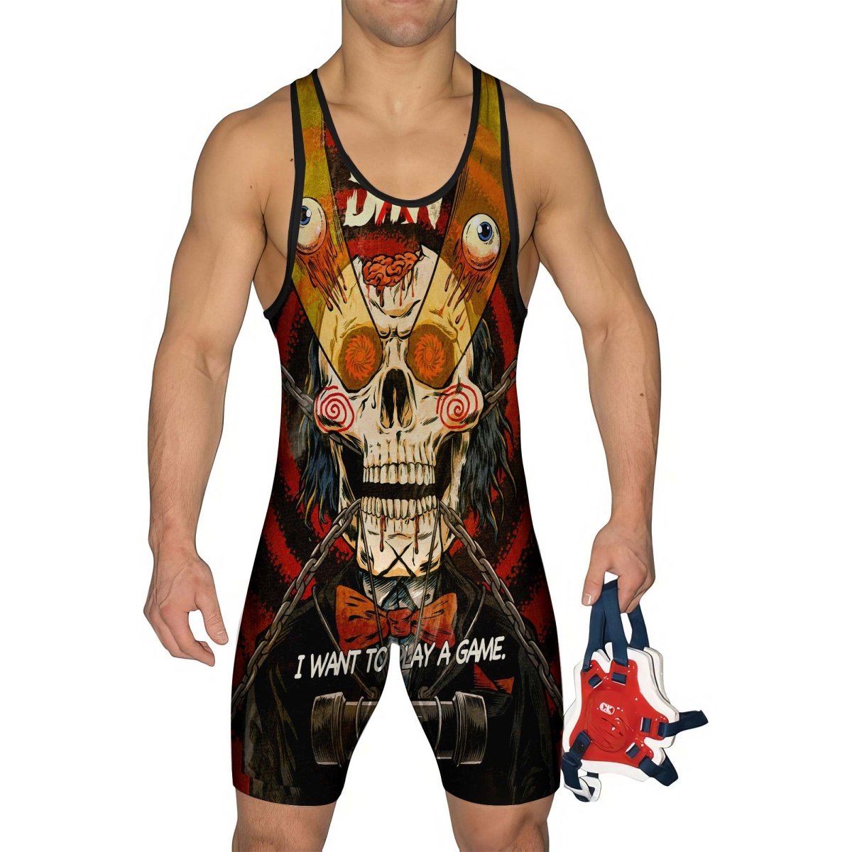 Wanna Play A Jigsaw Game Wrestling Singlets - BattleFitGear