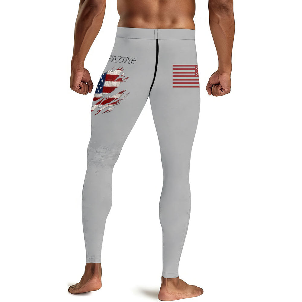 We The People Men's Compression Leggings