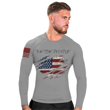 We The People Men's Long Sleeve Rash Guard