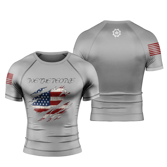 We The People Men's Short Sleeve Rash Guard