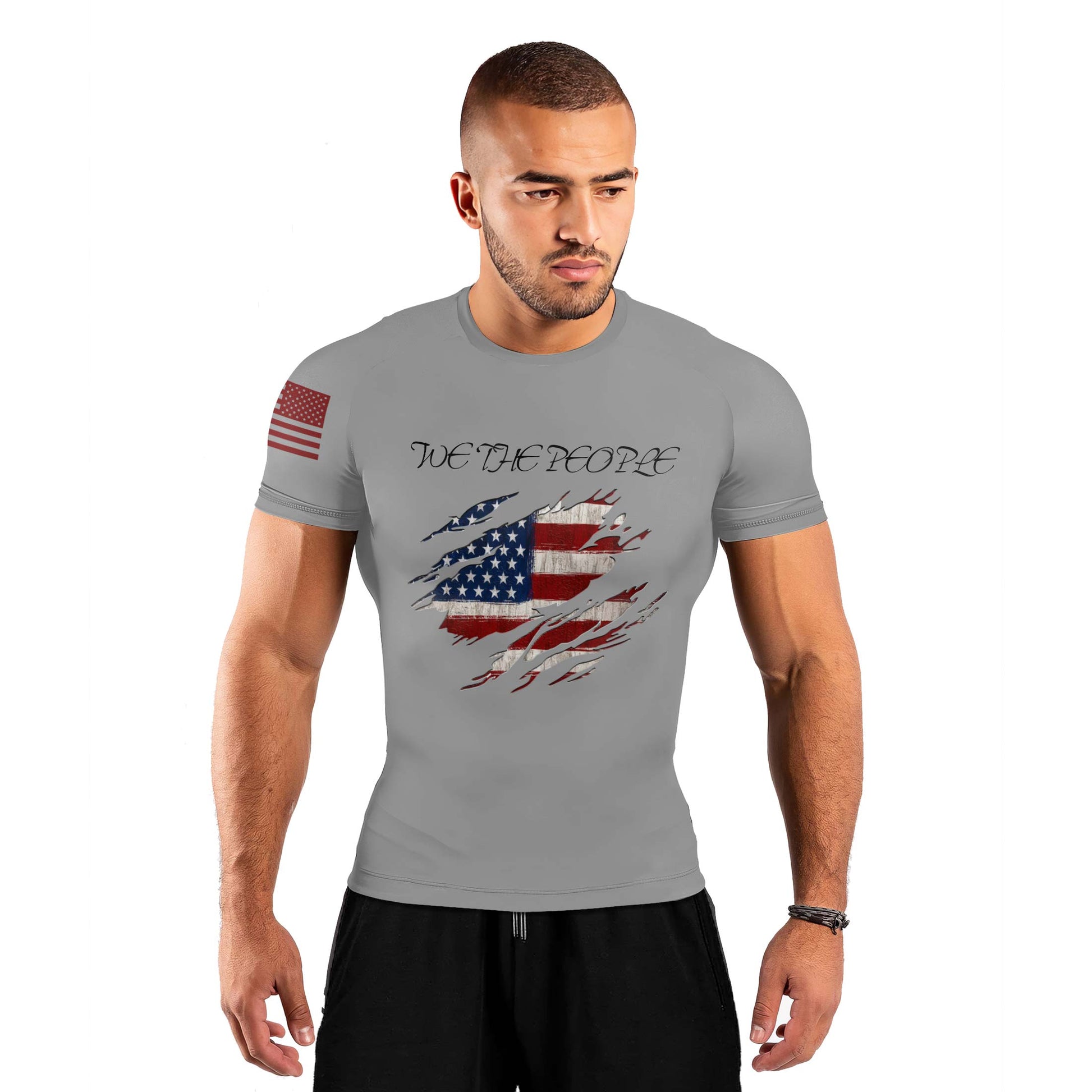 We The People Men's Short Sleeve Rash Guard