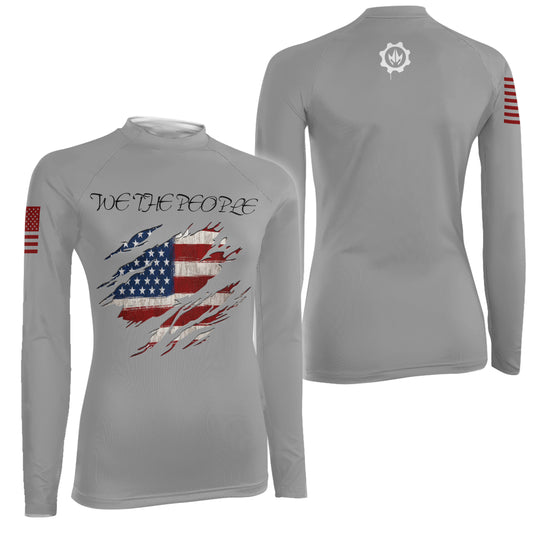 We The People Women's Long Sleeve Rash Guard