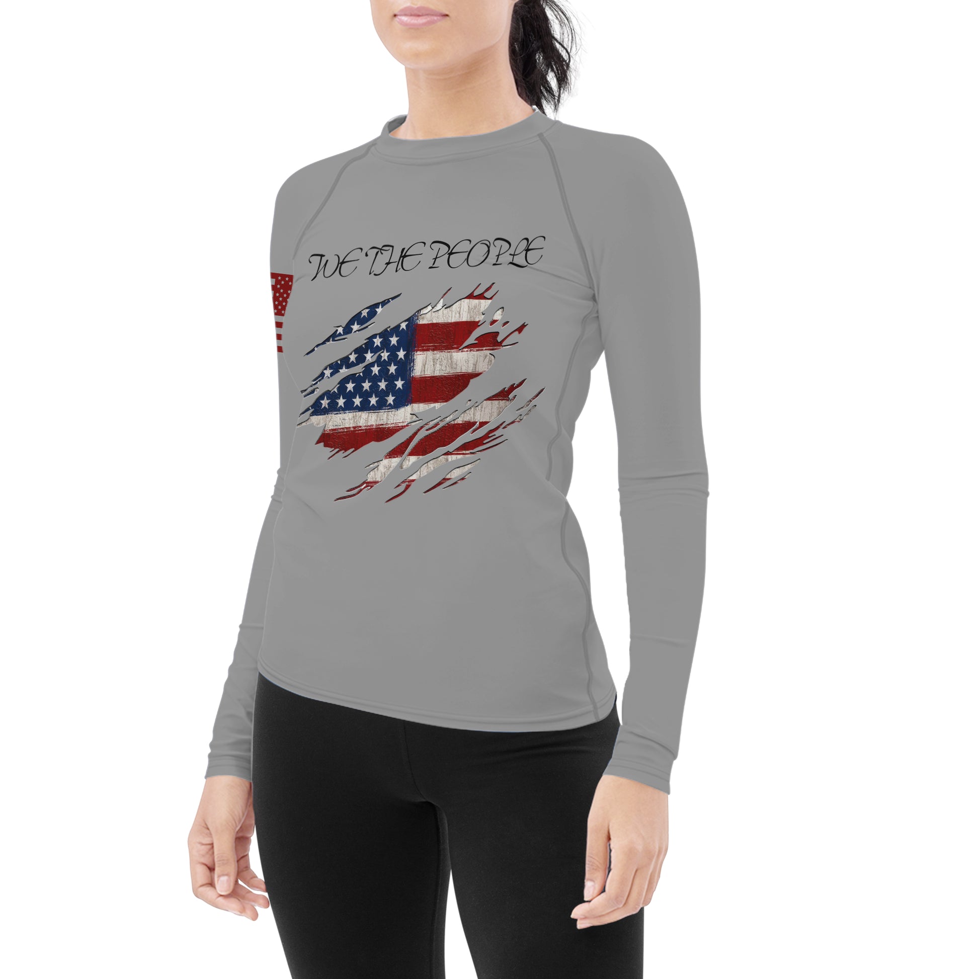 We The People Women's Long Sleeve Rash Guard