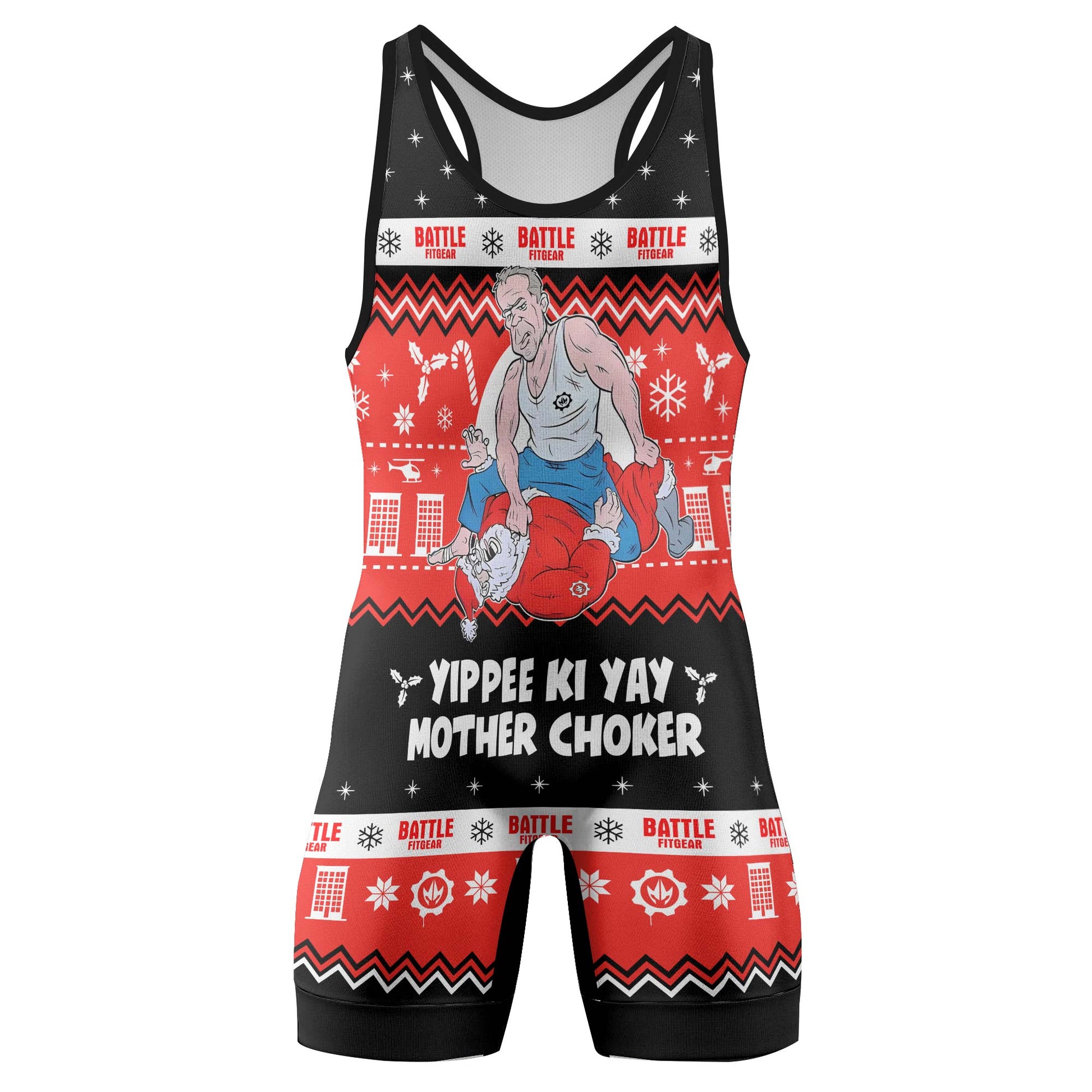 Yippe Ki-Yay Mother Choker Wrestling Singlets