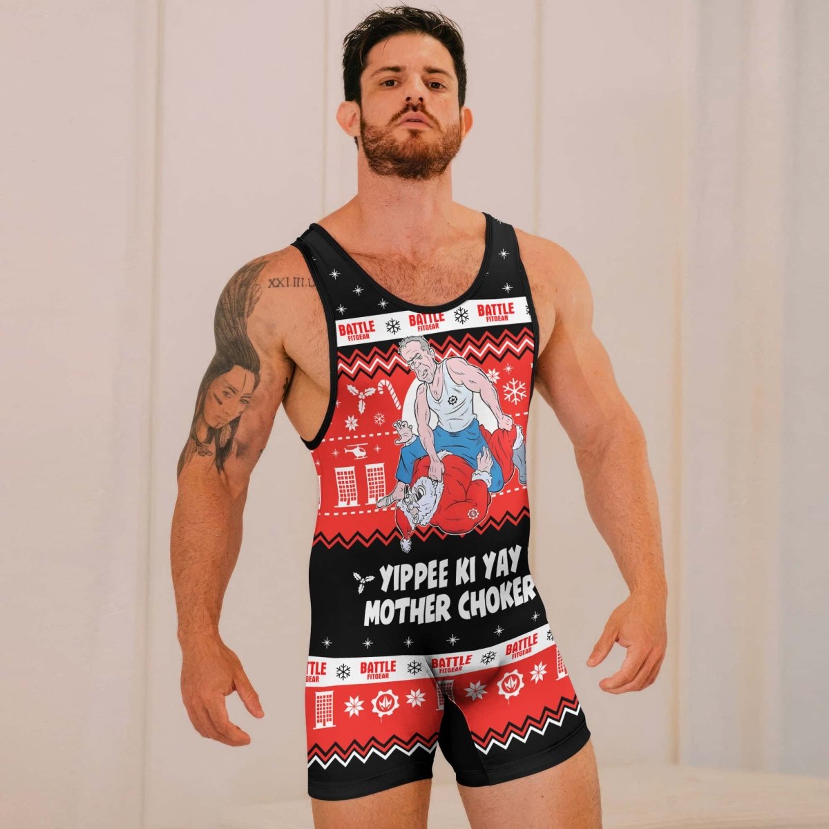 Yippe Ki - Yay Mother Choker Wrestling Singlets - BattleFitGear