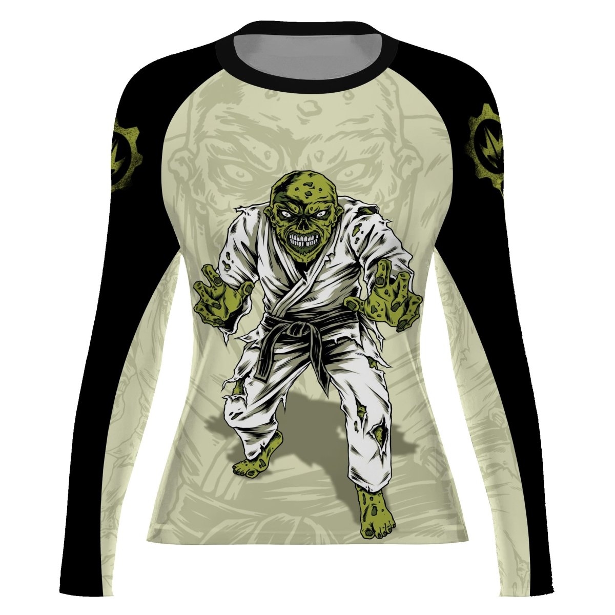 Zombie Knew Jiu Jitsu Women's Long Sleeve Rash Guard - BattleFitGear