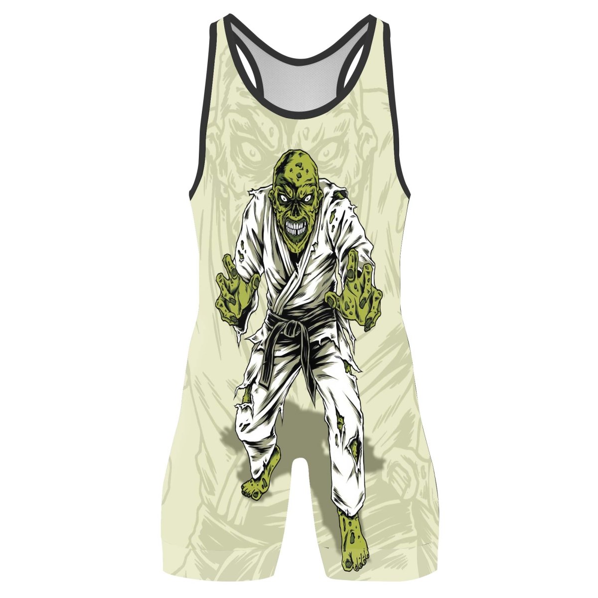 Zombie Knew Jiu Jitsu Wrestling Singlets - BattleFitGear