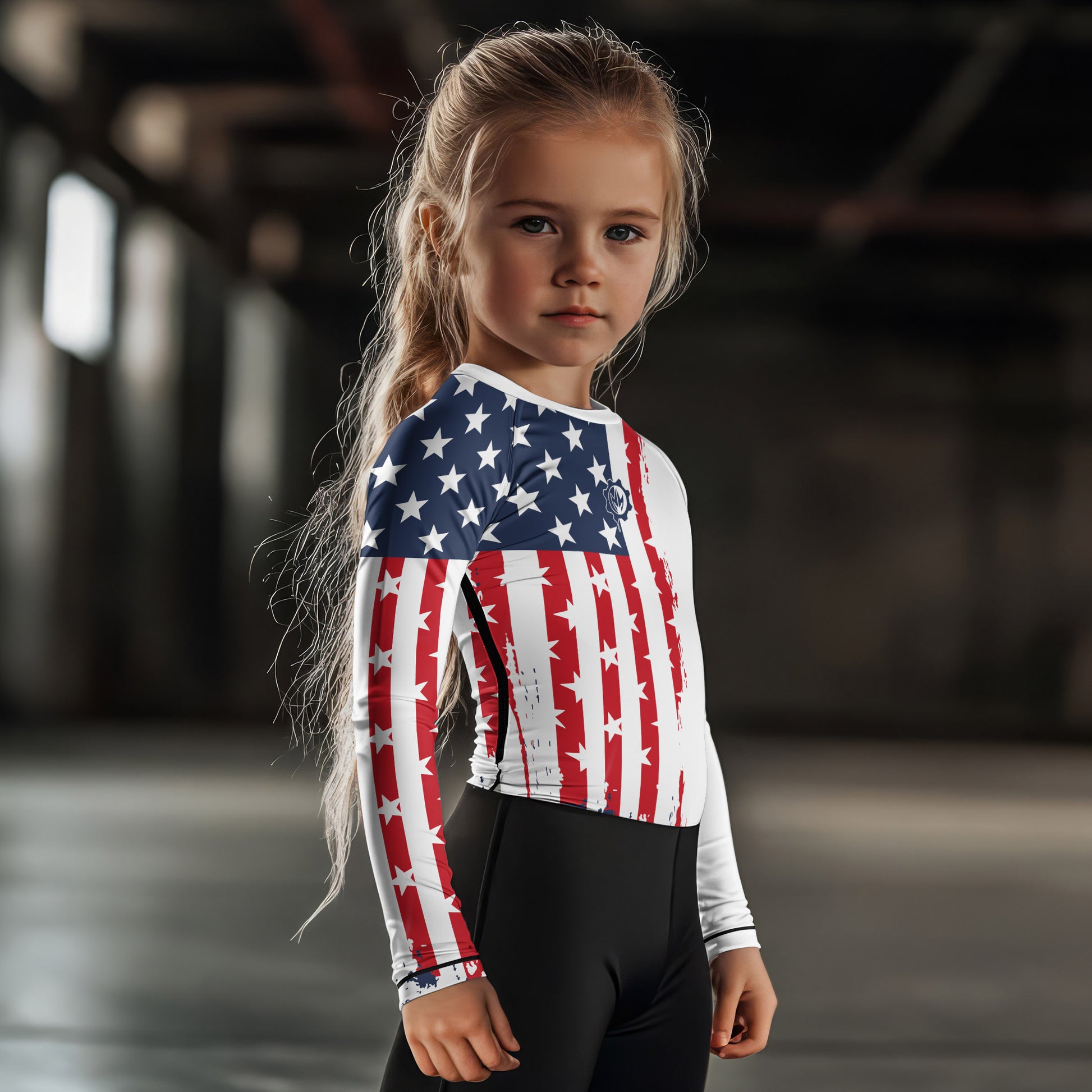 American Warrior Kids Rash Guard