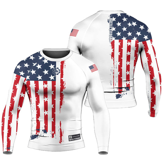 American Warrior Men's Long Sleeve Rash Guard