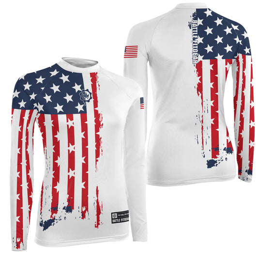 American Warrior Women's Long Sleeve Rash Guard