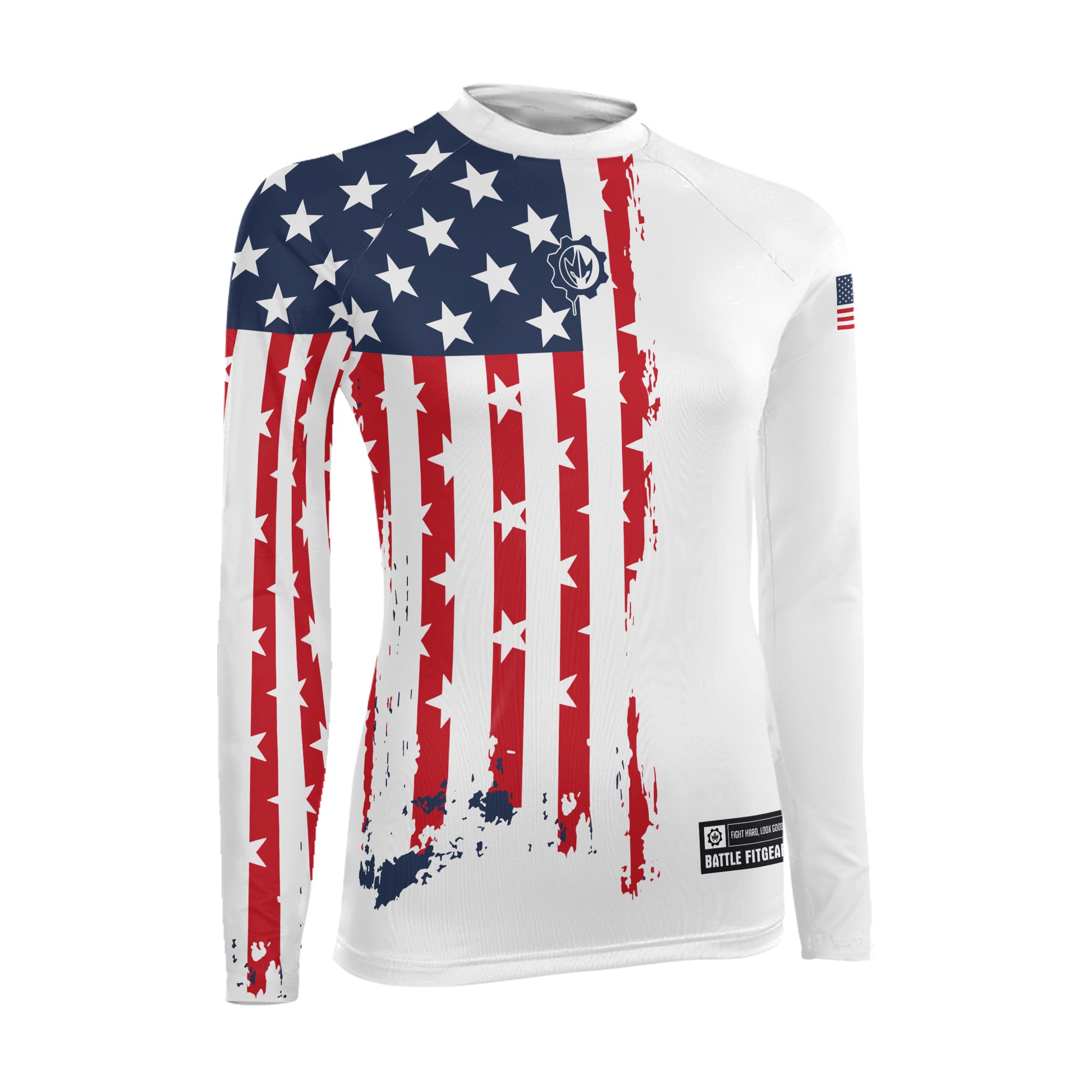 American Warrior Women's Long Sleeve Rash Guard