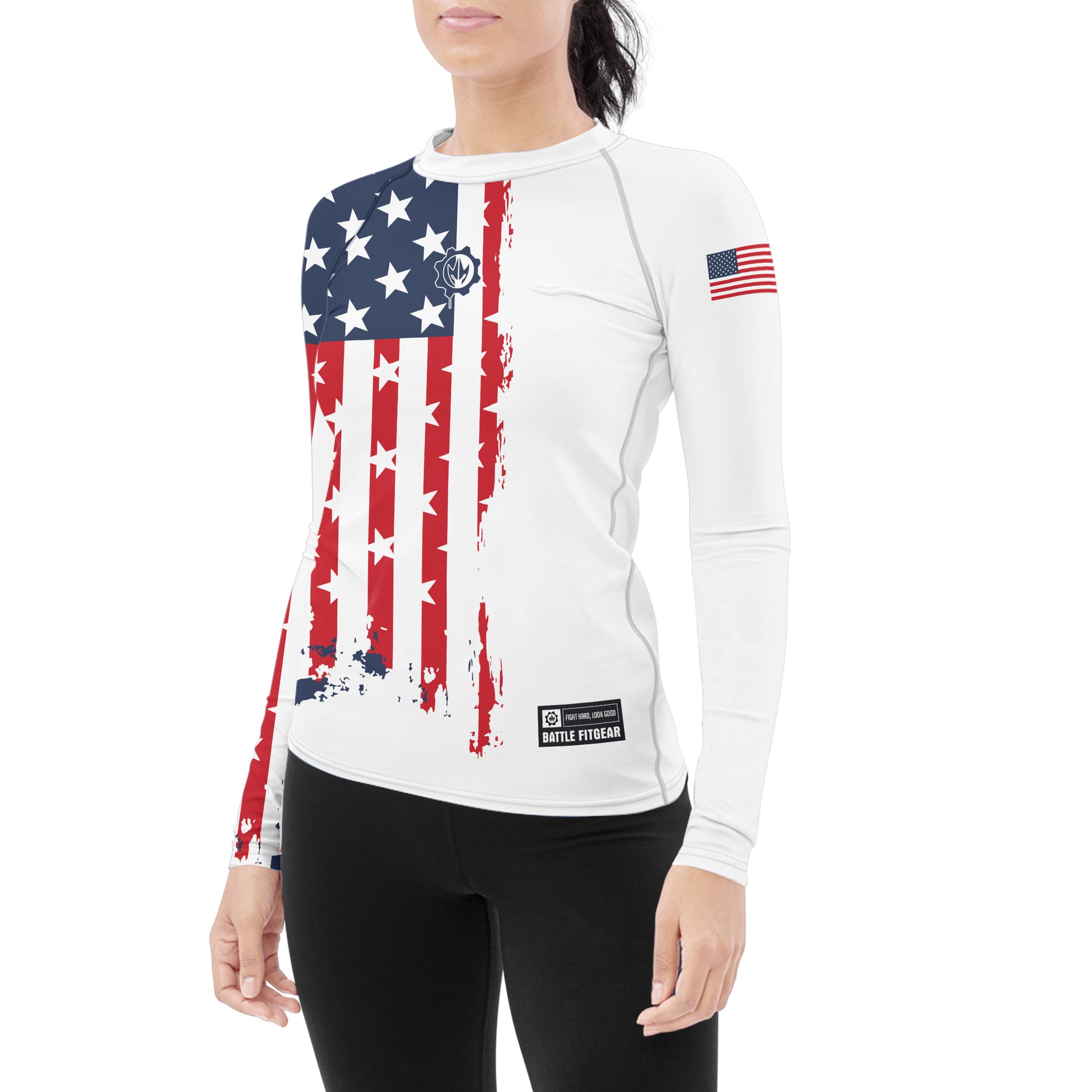 American Warrior Women's Long Sleeve Rash Guard