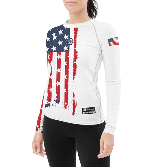 American Warrior Women's Long Sleeve Rash Guard