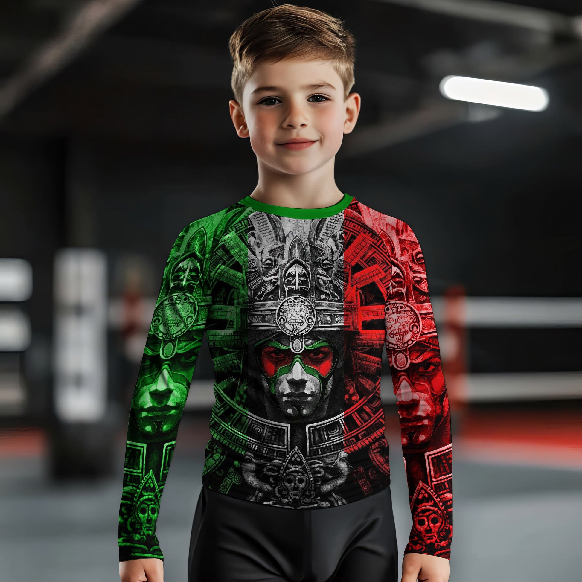 Aztec Priests Kids Rash Guard