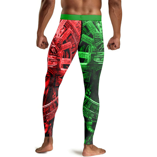 Aztec Priests Men's Compression Leggings