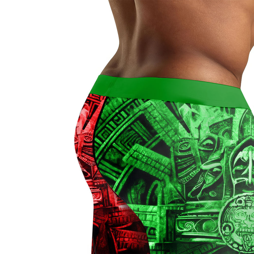 Aztec Priests Men's Compression Leggings