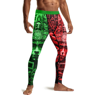 Aztec Priests Men's Compression Leggings