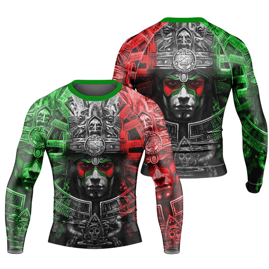 Aztec Priests Men's Long Sleeve Rash Guard