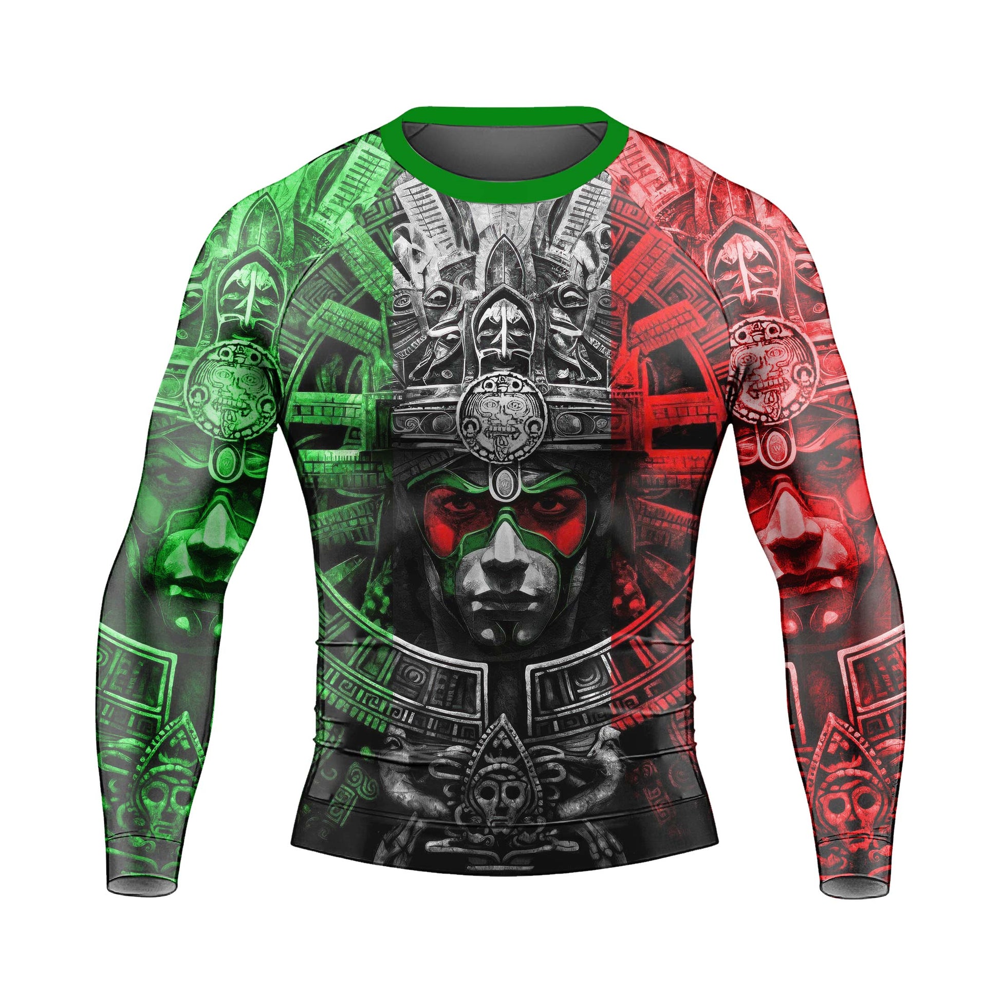 Aztec Priests Men's Long Sleeve Rash Guard