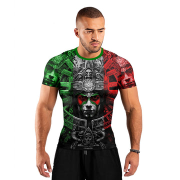 Aztec Priests Men's Short Sleeve Rash Guard