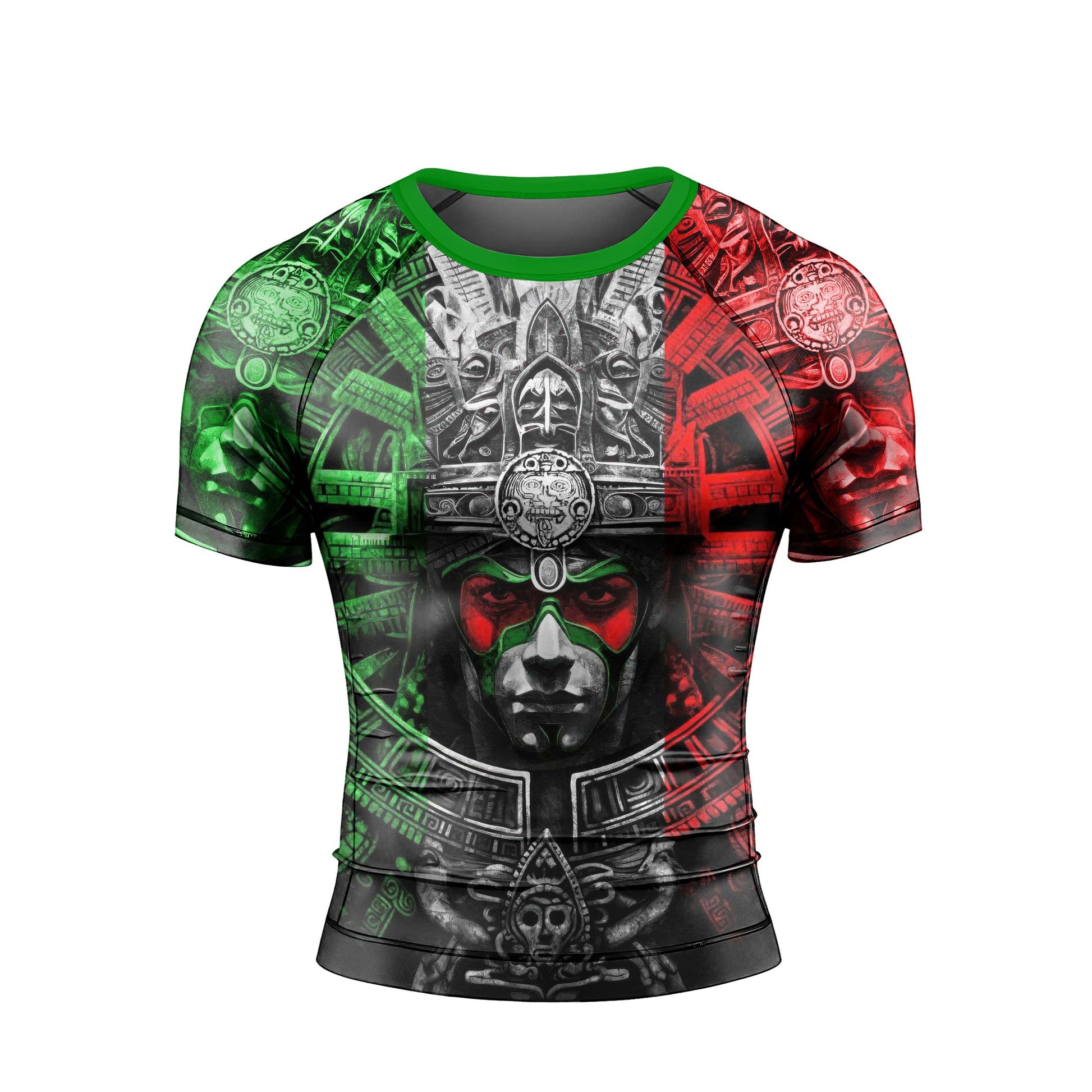 Aztec Priests Men's Short Sleeve Rash Guard