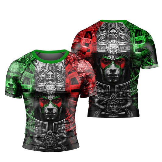 Aztec Priests Men's Short Sleeve Rash Guard