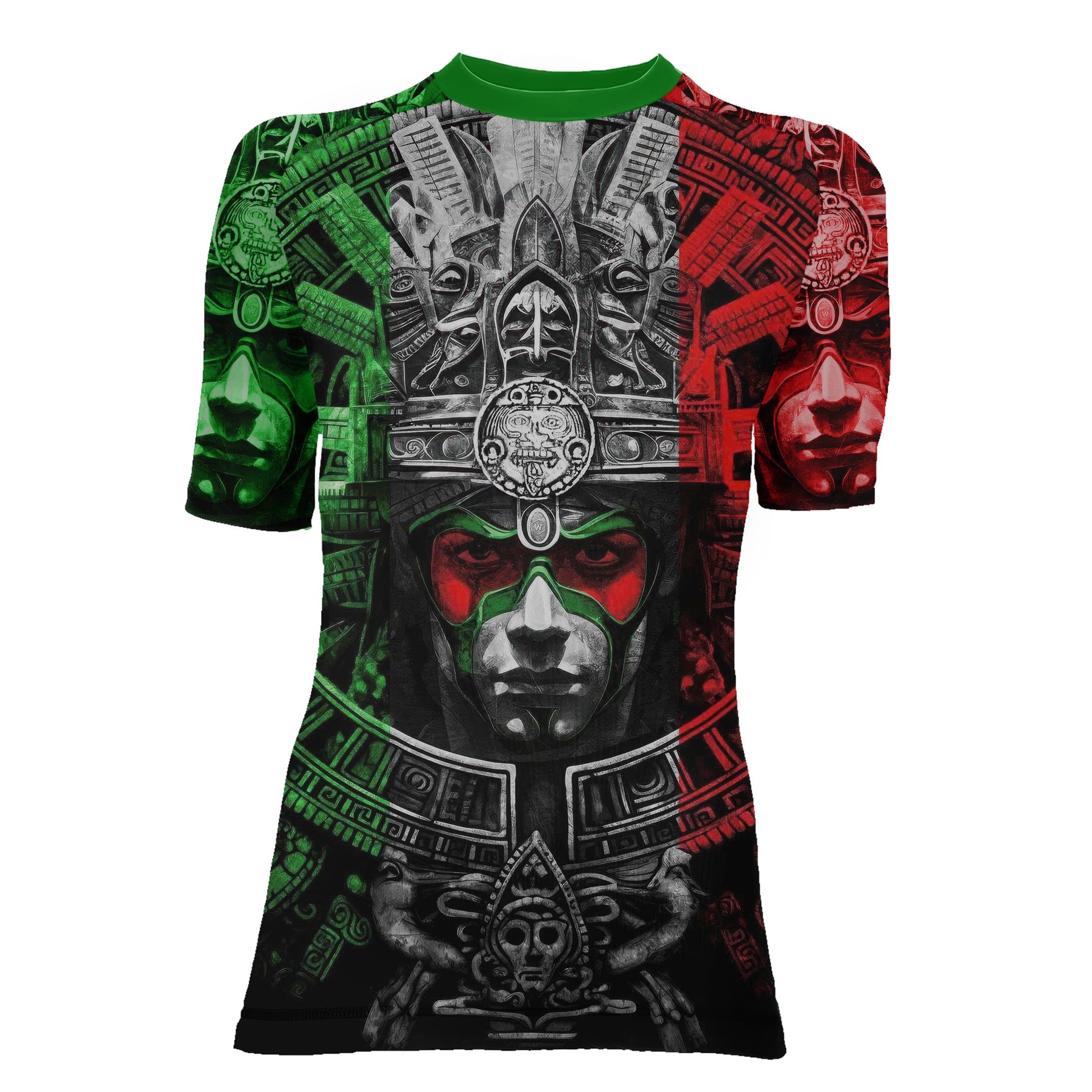Aztec Priests Women's Short Sleeve Rash Guard